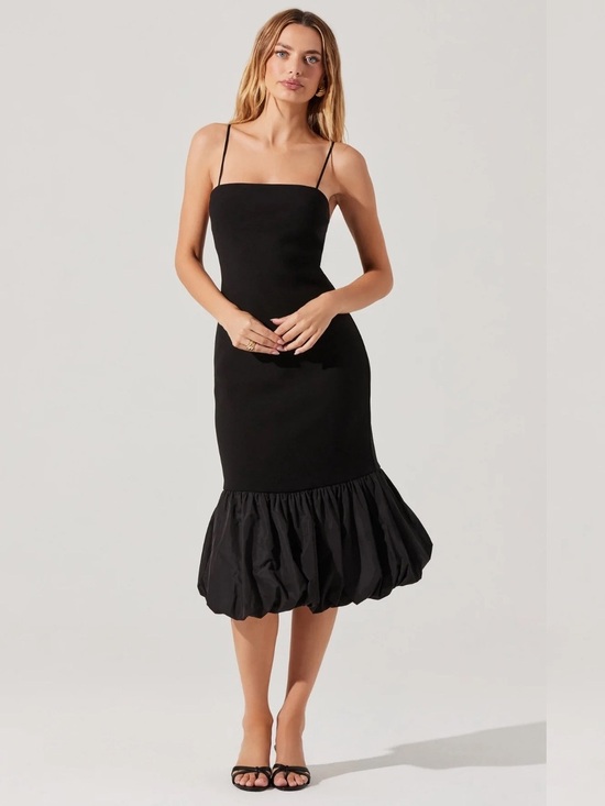 Astr Dresses & Skirts - ASTR The Label Brittnea Bodycon Bubble Hem Midi Dress Size XL